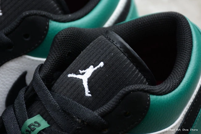 Kicked Out Shoe Store Mystic 553558-113 Green Low 1 White Air Jordan Black 0727